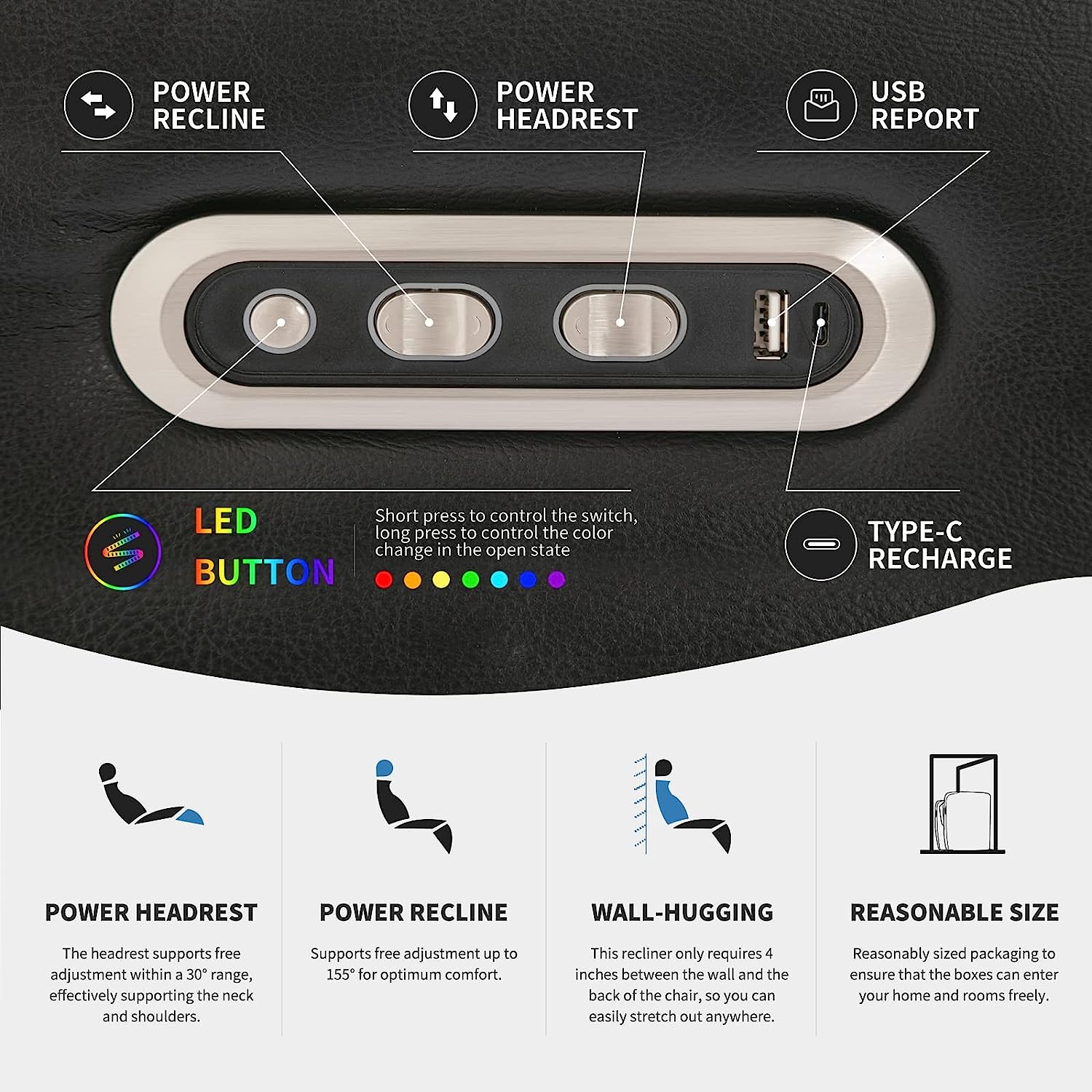 Attaliarec Home Theater Seating Seats Red (Row of 3)