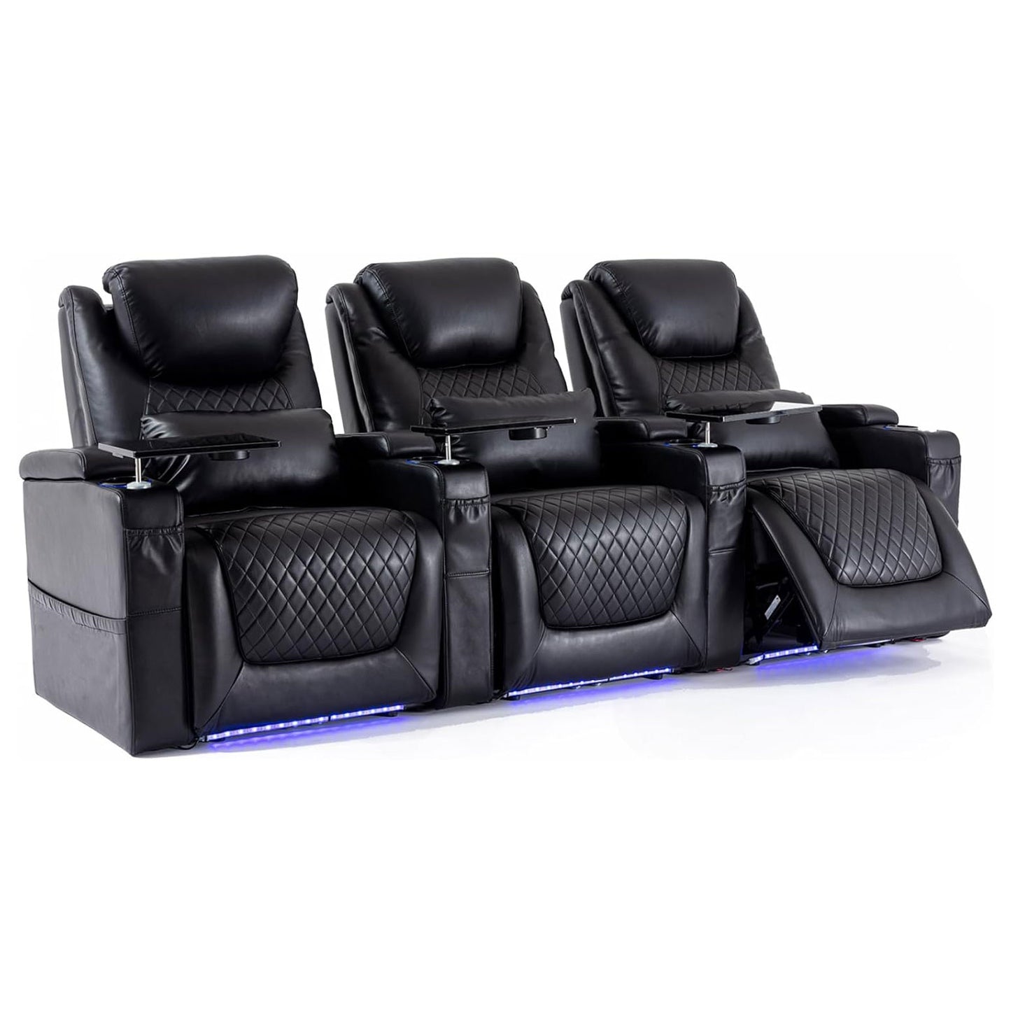 Home Theater Seating Seats Row of 3