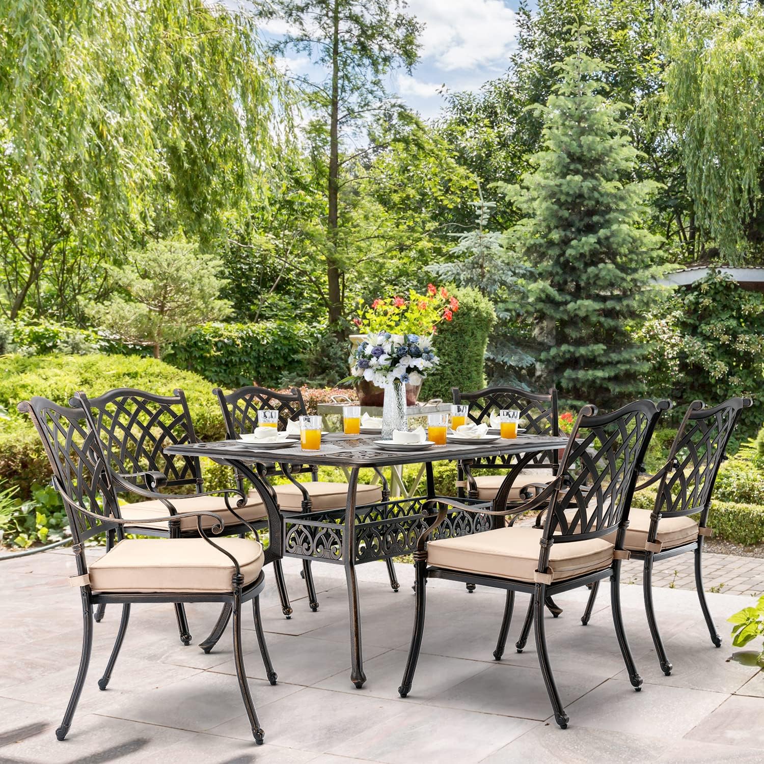 𝟕-𝐏𝐢𝐞𝐜𝐞 Outdoor Dining Set