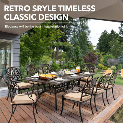 9-𝐏𝐢𝐞𝐜𝐞 Outdoor Dining Set